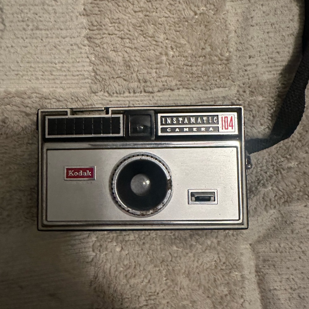 Kodak Camera with Silver and Black Design
